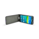 GUFLS5SAV Guess Studded Flip Kožené Pouzdro fialové Samsung Galaxy S5