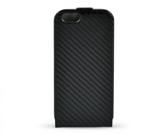 BMW M Collection Otvírací Pouzdro Carbon pro Apple iPhone 6 4.7″ – černé