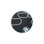 Kryt BMW TPU Kidney pro Apple iPhone 5 – černý/stříbrný