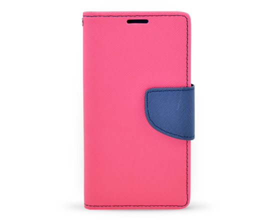 Book case Fancy Samsung Galaxy A3 tmavě růžová/tmavě modrá