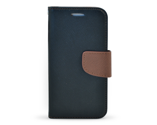 Book case Fancy HTC One M9 černá/hnědá