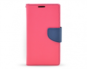 Book case Fancy LG G3 tmavě růžová/tmavě modrá