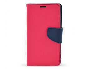 Book case Fancy pro Sony Xperia M4 Aqua růžové/tmavě modré