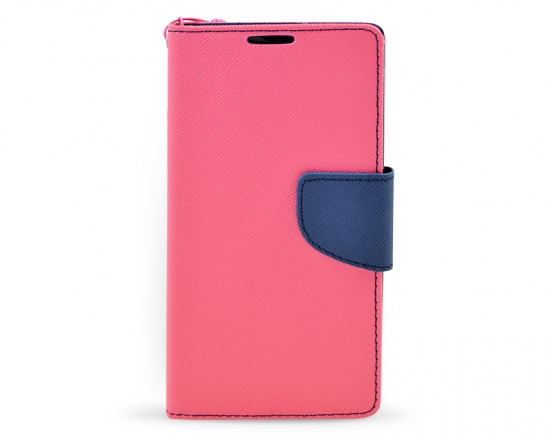 Book case Fancy LG G4 mini tmavě růžová/tmavě modrá
