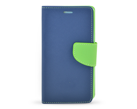 Book case Fancy Samsung Galaxy A5 2016 tmavě modrá/limetková
