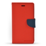 Fancy diary case iPhone 6S červená / tmavě modrá