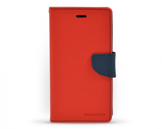 Fancy diary case iPhone 6S červená / tmavě modrá