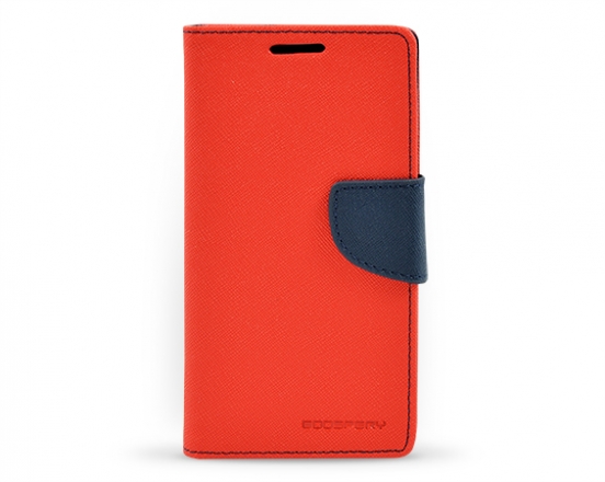 Fancy diary case Samsung Galaxy S4 červená / tmavě modrá