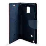 Fancy diary case Samsung Galaxy Note 4 červená / tmavě modrá