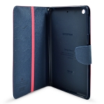 Fancy diary case iPad mini tmavě růžová / tmavě modrá
