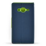 Pouzdro Mercury Fancy Diary pro Samsung Galaxy J3 tmavě modré/limetkové