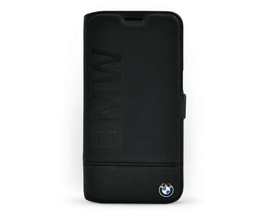 Pouzdro BMW pro Samsung Galaxy S7 EDGE kožené v černé barvě