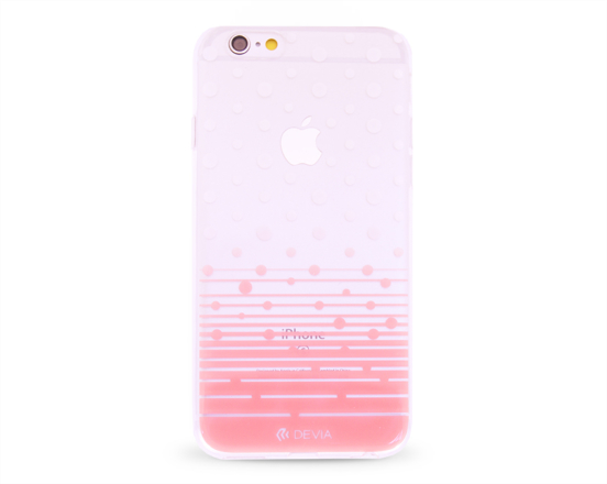 Kryt DEVIA Polka Apple iPhone 6/6S růžový