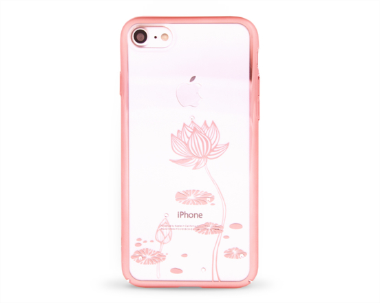 Kryt DEVIA Lotus Swarovski Apple iPhone 7 růžový