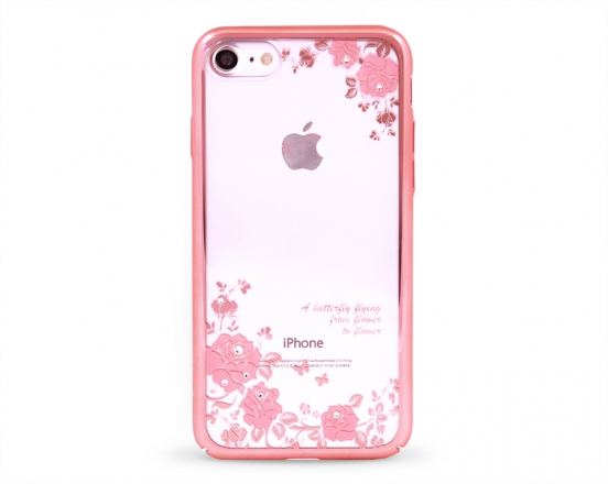 Kryt DEVIA Joyous Swarovski Apple iPhone 7 růžový