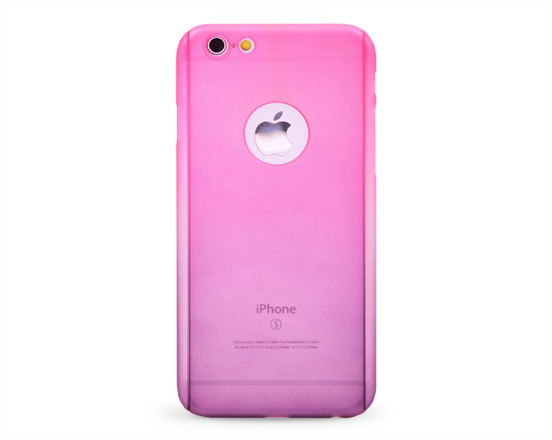 Kryt 360 protect hard case +ochranné sklo Apple iPhone 6 růžový/fialový