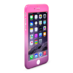 Kryt 360 protect hard case +ochranné sklo Apple iPhone 6 růžový/fialový
