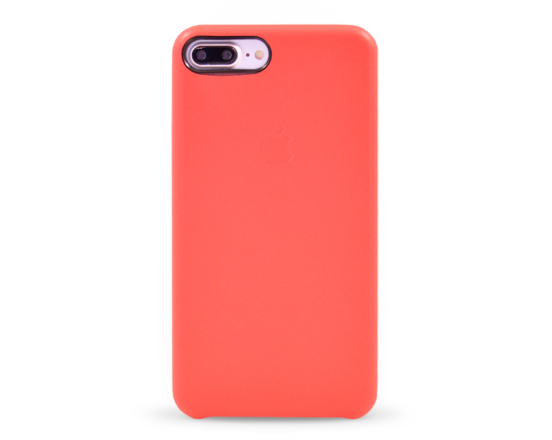 Kryt hard case kůže logo Apple iPhone 7 plus červený
