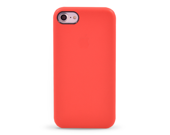 Kryt hard case kůže logo Apple iPhone 7 červený
