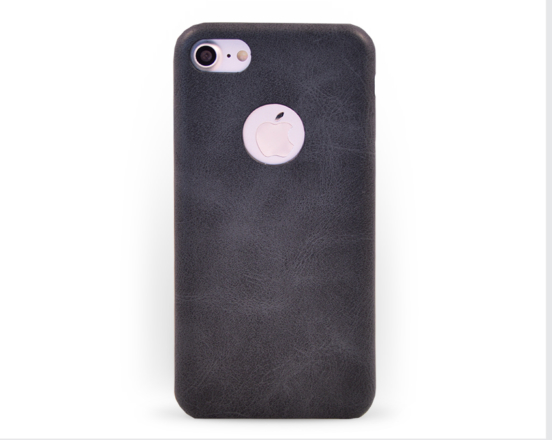 Kryt hard case kůže Apple iPhone 7 černý