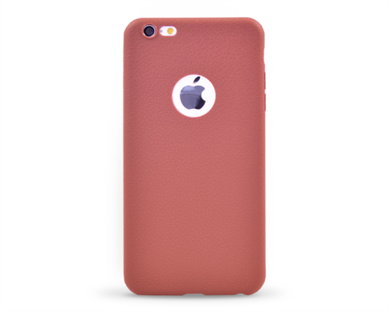 Kryt Luxury Ultra thin Leather Skin Soft TPU Apple iPhone 6 plus hnědý