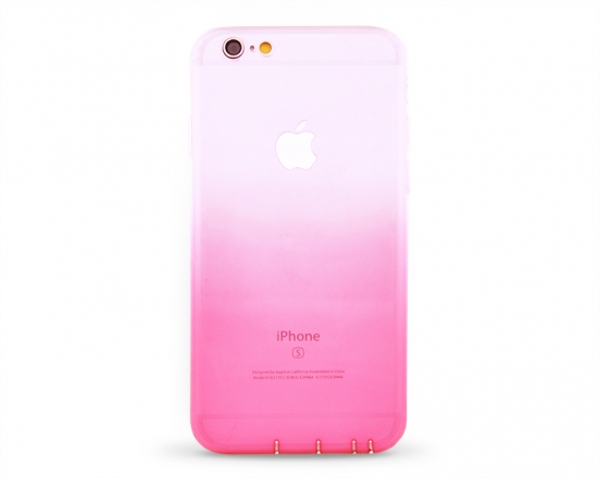 Kryt Ultra Thin Clear Soft TPU Cover Apple iPhone 6 průhledný/růžový