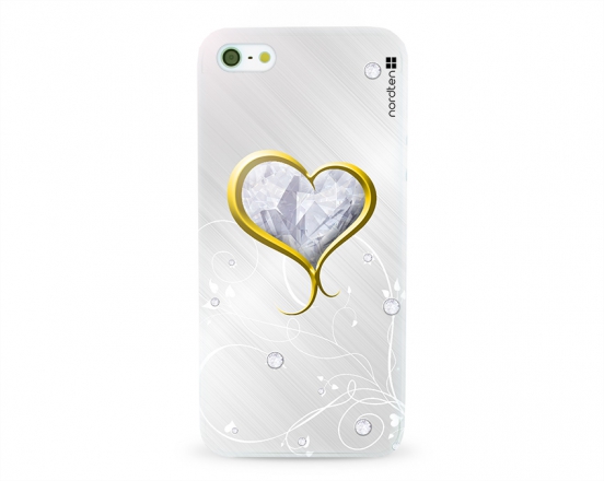 Kryt NORDTEN Briliant hearth Apple iPhone 5/5S/SE silikonový