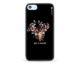 Kryt NORDTEN Rose deer skull Apple iPhone 7 silikonový