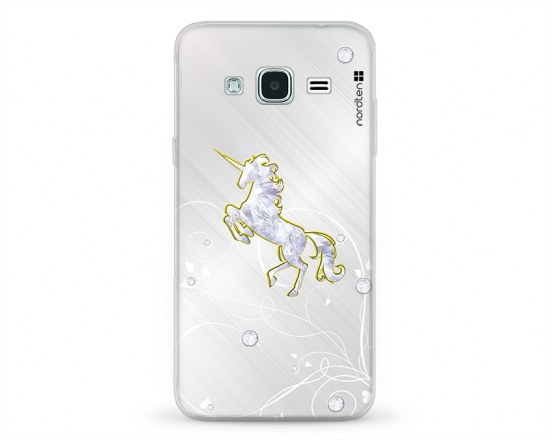 Kryt NORDTEN Briliant unicorn Samsung Galaxy J3 silikonový