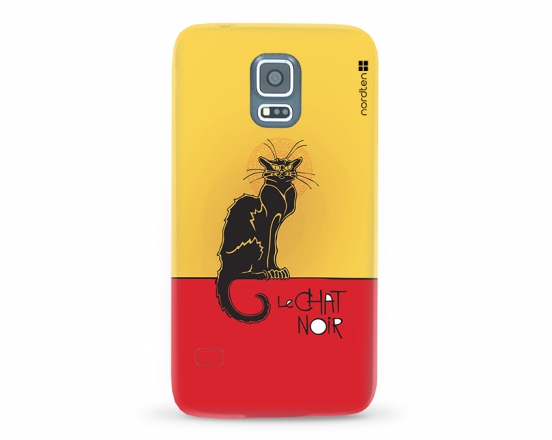 Kryt NORDTEN le chat noir Samsung Galaxy S5 silikonový