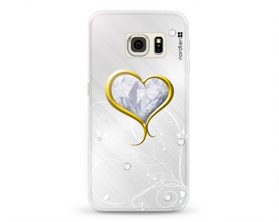 Kryt NORDTEN Briliant hearth Samsung Galaxy S6 Edge silikonový