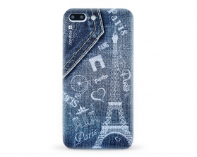 Kryt NORDTEN jean Paris Apple iPhone 7 plus silikonový