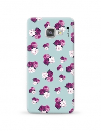 Kryt NORDTEN flowers mix purple green Samsung Galaxy A3 silikonový