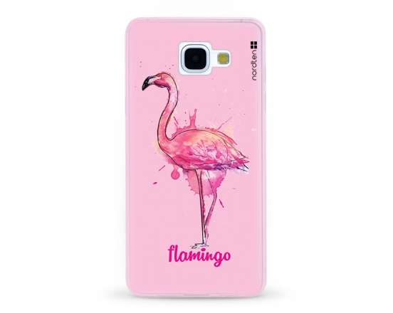 Kryt NORDTEN flamingo watercolor Samsung Galaxy A5 2016 silikonový