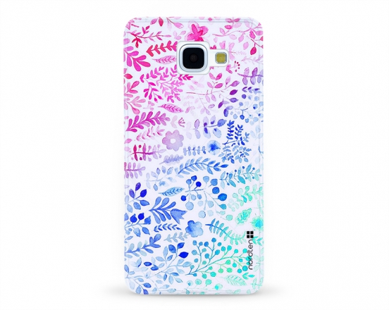 Kryt NORDTEN flowers mix watercolor Samsung Galaxy A5 2016 silikonový