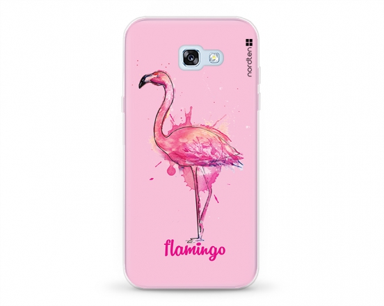 Kryt NORDTEN flamingo watercolor Samsung Galaxy A5 2017 silikonový