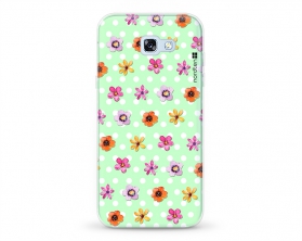 Kryt NORDTEN flowers mix green Samsung Galaxy A5 2017 silikonový