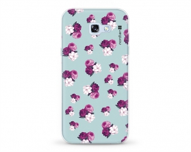 Kryt NORDTEN flowers mix purple green Samsung Galaxy A5 2017 silikonový