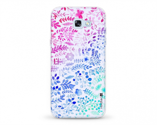 Kryt NORDTEN flowers mix watercolor Samsung Galaxy A5 2017 silikonový