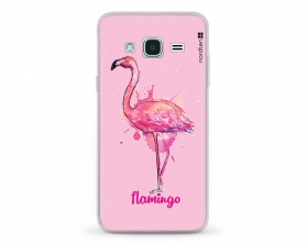 Kryt NORDTEN flamingo watercolor Samsung Galaxy J3 silikonový