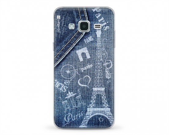 Kryt NORDTEN jean Paris Samsung Galaxy J3 silikonový