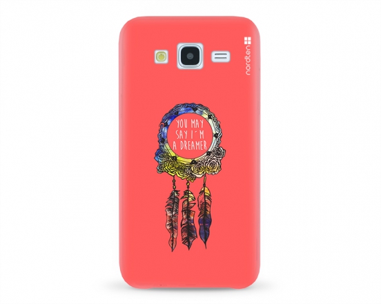 Kryt NORDTEN Dreamcatcher pink Samsung Galaxy J5 silikonový