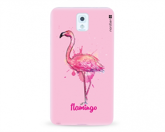 Kryt NORDTEN flamingo watercolor Samsung Galaxy Note 3 silikonový