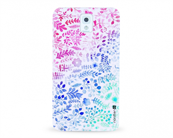 Kryt NORDTEN flowers mix watercolor Samsung Galaxy Note 3 silikonový