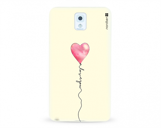 Kryt NORDTEN love you baloon Samsung Galaxy Note 3 silikonový