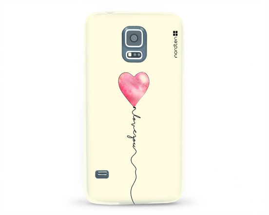 Kryt NORDTEN love you baloon Samsung Galaxy S5 silikonový