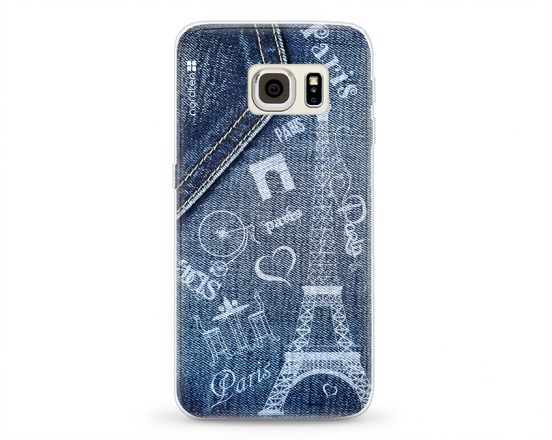 Kryt NORDTEN jean Paris Samsung Galaxy S6 Edge silikonový