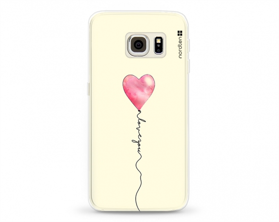 Kryt NORDTEN love you baloon Samsung Galaxy S6 Edge silikonový