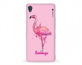 Kryt NORDTEN flamingo watercolor Sony Xperia Z3 silikonový