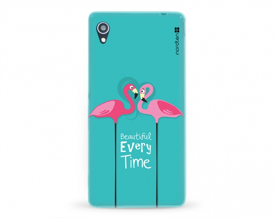 Kryt NORDTEN flamingo beautiful every time Sony Xperia M4 Aqua silikonový